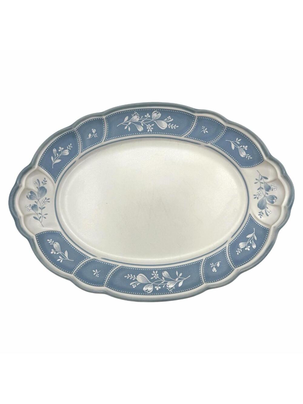 Vintage Noritake Victory Blue 14” Oval Serving Platter